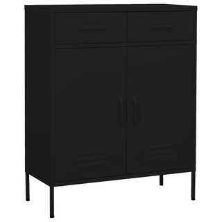 Storage Cabinet Black 80x35x101.5 cm Steel - Giant Lobelia