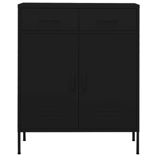 Storage Cabinet Black 80x35x101.5 cm Steel - Giant Lobelia