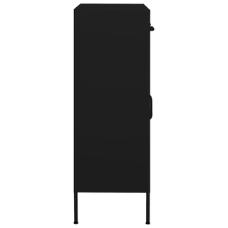 Storage Cabinet Black 80x35x101.5 cm Steel - Giant Lobelia