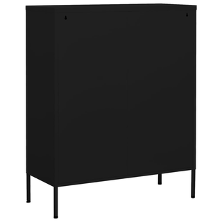 Storage Cabinet Black 80x35x101.5 cm Steel - Giant Lobelia