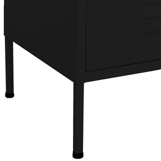 Storage Cabinet Black 80x35x101.5 cm Steel - Giant Lobelia