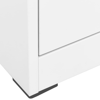 vidaXL Filing Cabinet White 46x62x133 cm Steel - Giant Lobelia