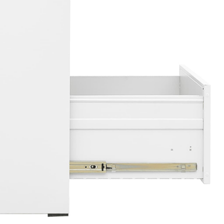 vidaXL Filing Cabinet White 46x62x133 cm Steel - Giant Lobelia