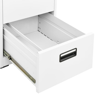 vidaXL Filing Cabinet White 46x62x133 cm Steel - Giant Lobelia