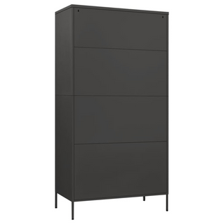 Wardrobe Anthracite 90x50x180 cm Steel - Giant Lobelia