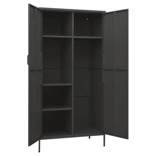 Wardrobe Anthracite 90x50x180 cm Steel - Giant Lobelia