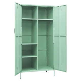 Wardrobe Mint 90x50x180 cm Steel - Giant Lobelia