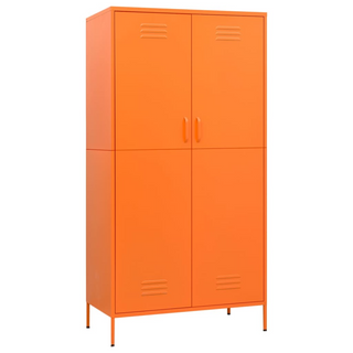 Wardrobe Orange 90x50x180 cm Steel - Giant Lobelia