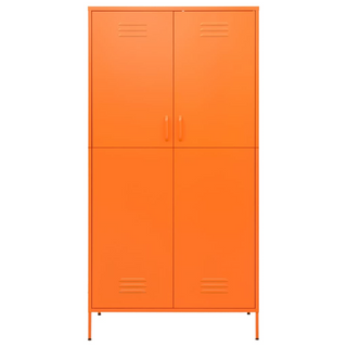 Wardrobe Orange 90x50x180 cm Steel - Giant Lobelia