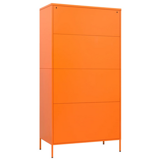 Wardrobe Orange 90x50x180 cm Steel - Giant Lobelia