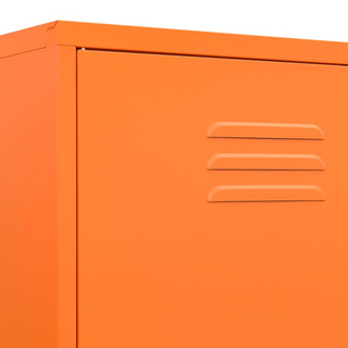 Wardrobe Orange 90x50x180 cm Steel - Giant Lobelia