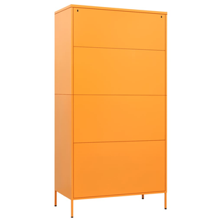 Wardrobe Mustard Yellow 90x50x180 cm Steel - Giant Lobelia