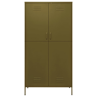 Wardrobe Olive Green 90x50x180 cm Steel - Giant Lobelia