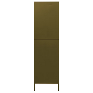 Wardrobe Olive Green 90x50x180 cm Steel - Giant Lobelia