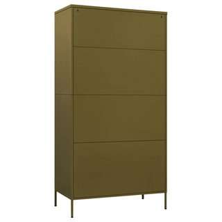 Wardrobe Olive Green 90x50x180 cm Steel - Giant Lobelia