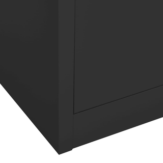 Office Cabinet Anthracite 90x40x180 cm Steel - Giant Lobelia