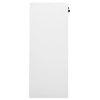 Office Cabinet White 90x40x102 cm Steel - Giant Lobelia