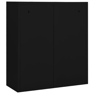 vidaXL Office Cabinet Black 90x40x102 cm Steel - Durable and Stylish Storage Solution - Giant Lobelia