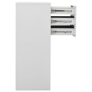 vidaXL Office Cabinet Light Grey 90x40x102 cm Steel - Giant Lobelia