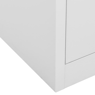 vidaXL Office Cabinet Light Grey 90x40x102 cm Steel - Giant Lobelia