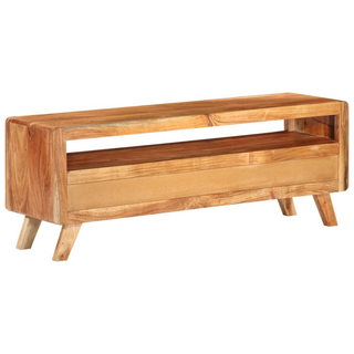 vidaXL TV Cabinet 110x30x40 cm Solid Acacia Wood - Giant Lobelia