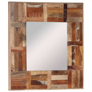 vidaXL Wall Mirror Solid Wood Reclaimed 50x50 cm - Giant Lobelia