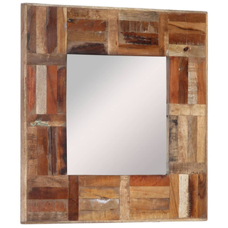 vidaXL Wall Mirror Solid Wood Reclaimed 50x50 cm - Giant Lobelia