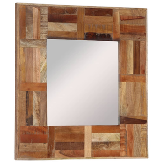 vidaXL Wall Mirror Solid Wood Reclaimed 50x50 cm - Giant Lobelia