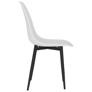 vidaXL Dining Chairs 2 pcs White PP - Giant Lobelia