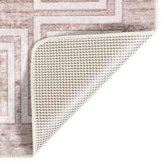 vidaXL Rug Washable 80x300 cm Beige Anti Slip - Giant Lobelia