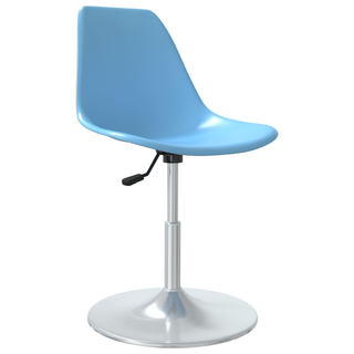 vidaXL Swivel Dining Chairs 4 pcs Blue PP - Giant Lobelia