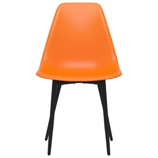 vidaXL Dining Chairs 4 pcs Orange PP - Giant Lobelia