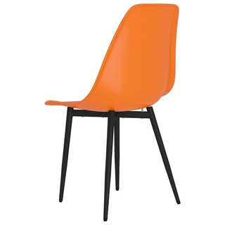 vidaXL Dining Chairs 4 pcs Orange PP - Giant Lobelia