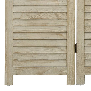 3-Panel Room Divider 105x165 cm Solid Wood Paulownia - Giant Lobelia