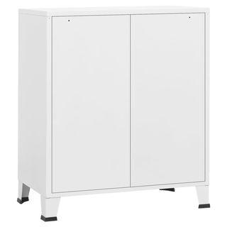 Industrial Drawer Cabinet White 78x40x93 cm Metal - Giant Lobelia