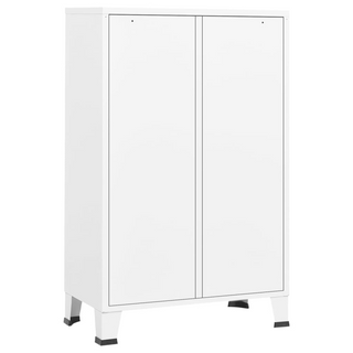 Industrial Wardrobe White 67x35x107 cm Steel - Giant Lobelia