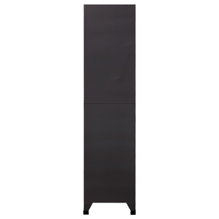 vidaXL Locker Cabinet Anthracite and Red 90x45x180 cm Steel - Giant Lobelia