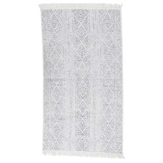 vidaXL Rug Light Grey 120x180 cm Cotton - Giant Lobelia