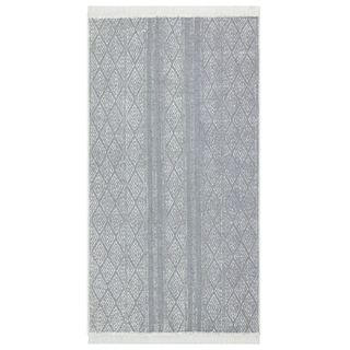 vidaXL Rug Light Grey 120x180 cm Cotton - Giant Lobelia