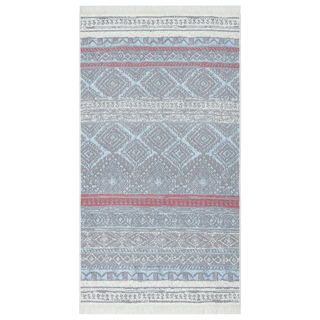 vidaXL Rug Pink and Aqua 120x180 cm Cotton - Giant Lobelia