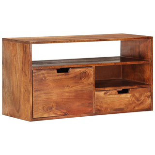 vidaXL TV Cabinet 80x30x42 cm Solid Acacia Wood - Giant Lobelia