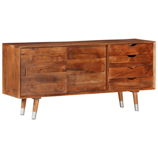 vidaXL TV Cabinet 118x30x55 cm Solid Acacia Wood - Giant Lobelia