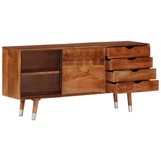 vidaXL TV Cabinet 118x30x55 cm Solid Acacia Wood - Giant Lobelia