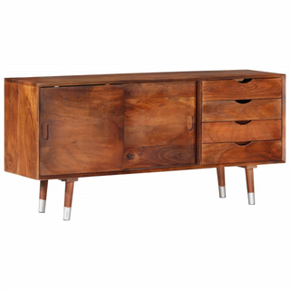 vidaXL TV Cabinet 118x30x55 cm Solid Acacia Wood - Giant Lobelia