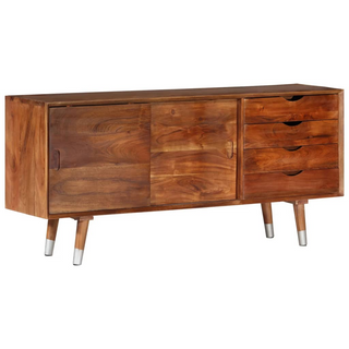 vidaXL TV Cabinet 118x30x55 cm Solid Acacia Wood - Giant Lobelia