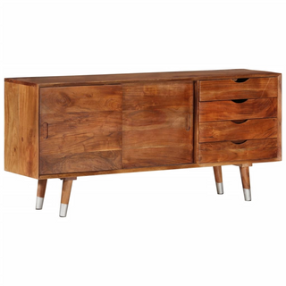 vidaXL TV Cabinet 118x30x55 cm Solid Acacia Wood - Giant Lobelia