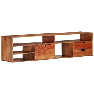 vidaXL TV Cabinet 140x30x35 cm Solid Acacia Wood - Giant Lobelia