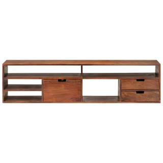 vidaXL TV Cabinet 140x30x35 cm Solid Acacia Wood - Giant Lobelia