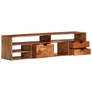 vidaXL TV Cabinet 140x30x35 cm Solid Acacia Wood - Giant Lobelia