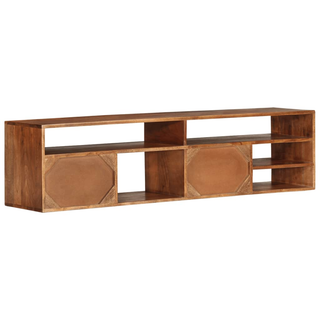 vidaXL TV Cabinet 140x30x35 cm Solid Acacia Wood - Giant Lobelia